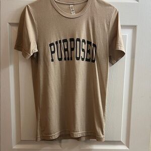 Tan “PURPOSED” Tee